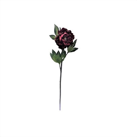 Dare2Decor 25 in. Red & Brown Peony Stem DA1637594